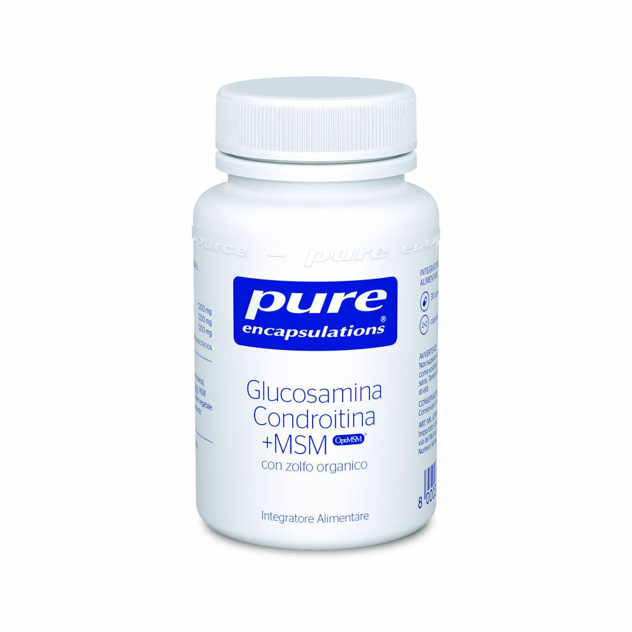 Pure Encapsulations Glucosamina Condroitina+msm Integratore Ossa 30 Capsule