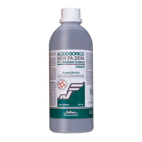 Acido Borico 3% Soluzione della pelle 500ml