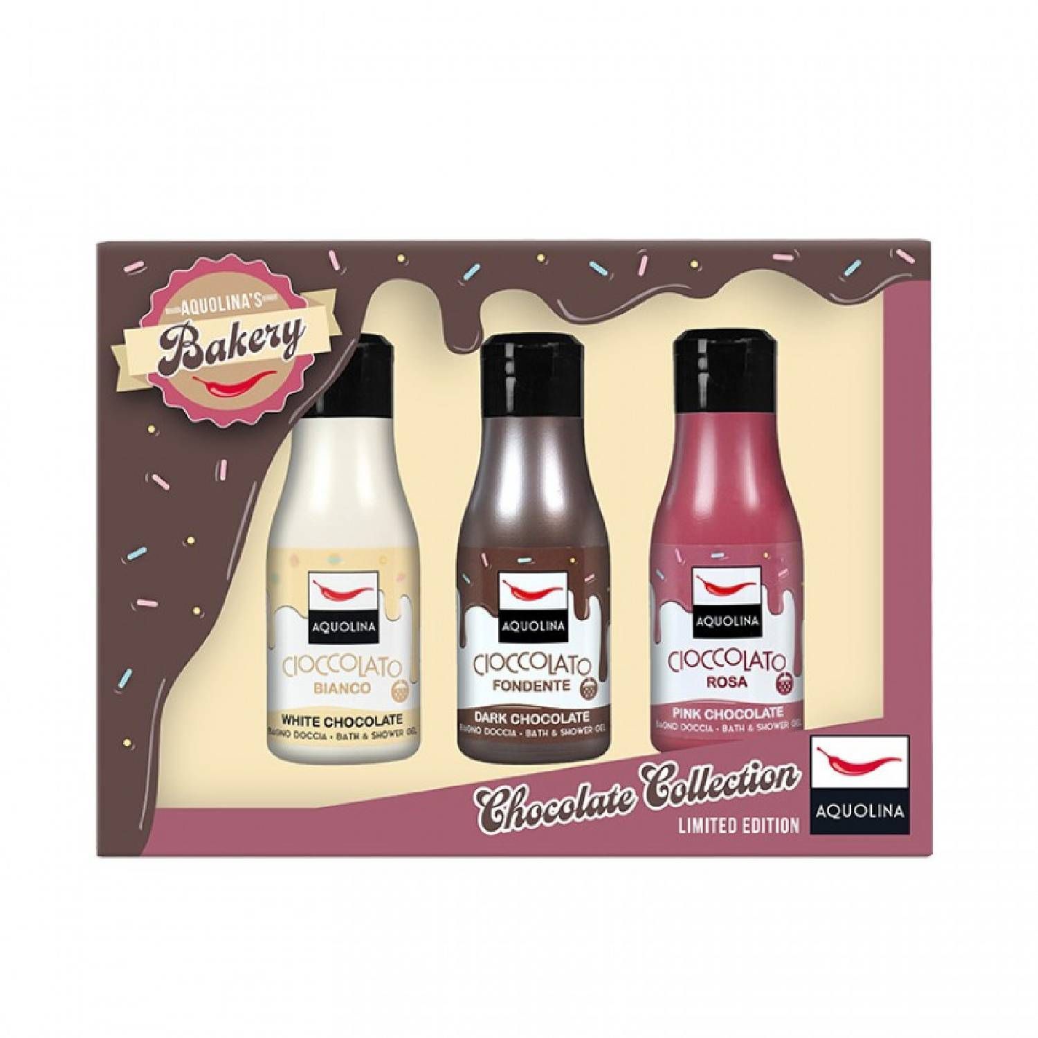 Aquolina Bagno Doccia Cioccolato Collection 3x125ml