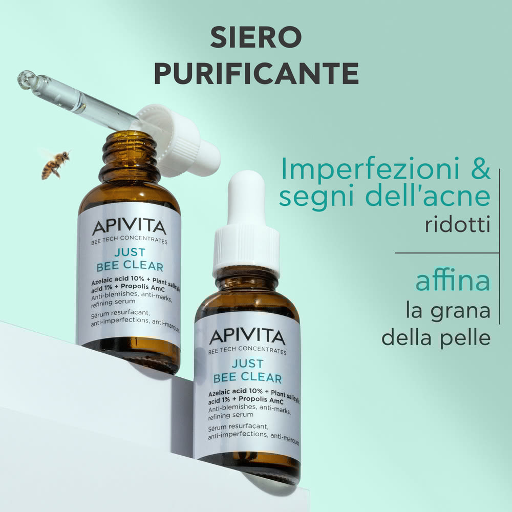 image - 951888460 - Siero perfezionatore Apivita Just Bee Clear, aiuta ad affinare la grana della pelle e ridurre macchie e imperfezioni. - 4864049_2.jpg