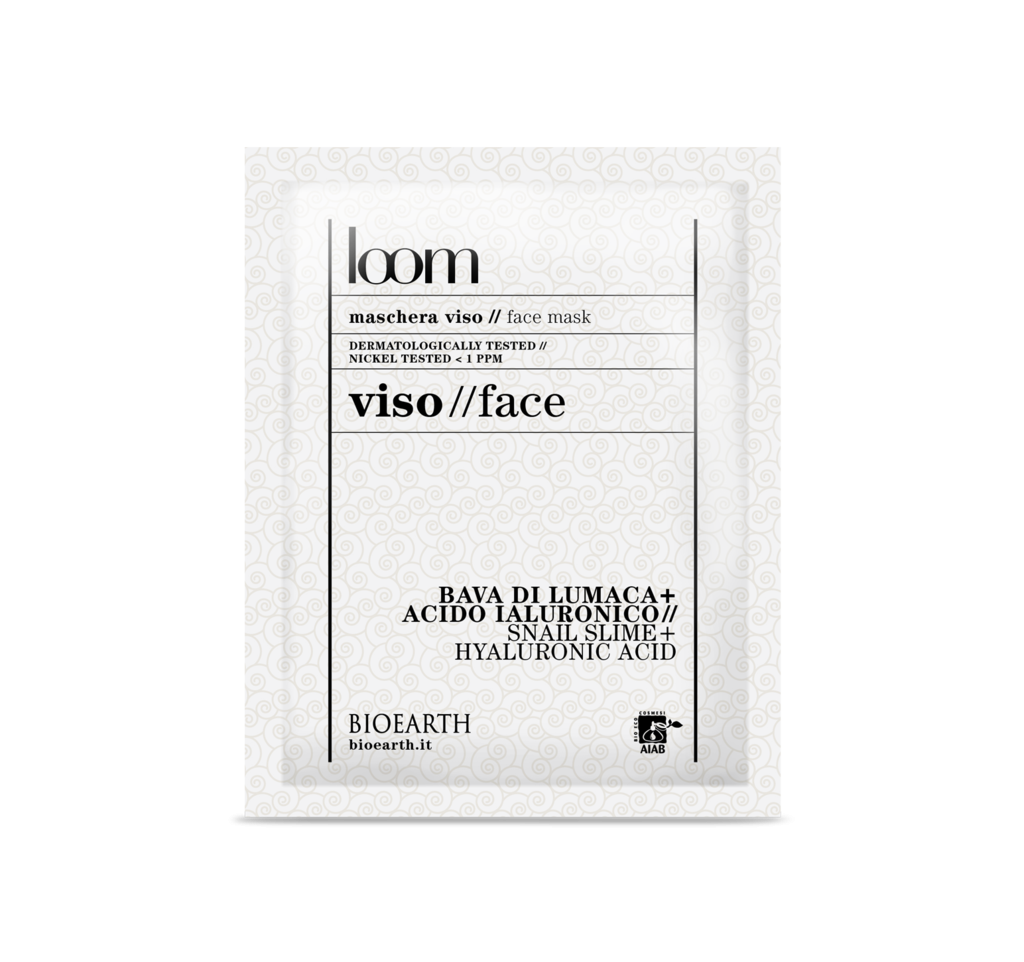 Bioearth Loom Maschera Viso Alla Bava Di Lumaca + Acido Jaluronico 3ml