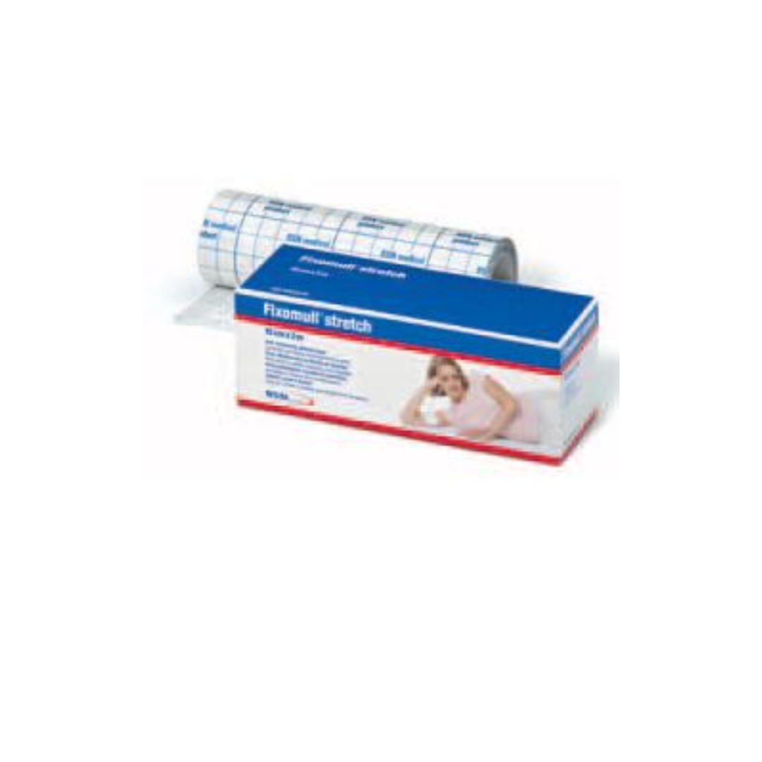 Fixomull Stretch Fascia Autoadesiva Ipoallergenica Fissaggio Cateteri 15x1000cm