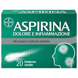 041962034 - Aspirina Dolore e Infiammazione 500mg Acido Acetilsalicilico Dolori Muscolari 20 Compresse - 7857623_2.jpg