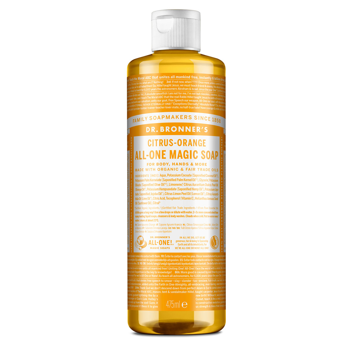 Pure-Castiglia 18 In 1 Citrus Dr. Bronner's 473ml-image