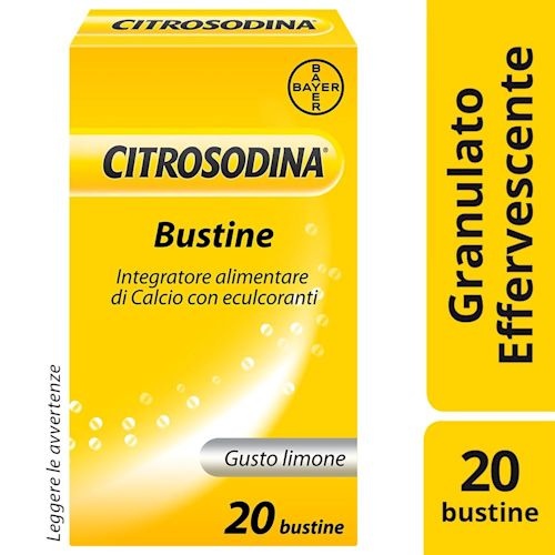 921412375 - Citrosodina Effervescente Integratore Alimentare Digestivo con Calcio al Limone 20 Bustine - 7844725_2.jpg