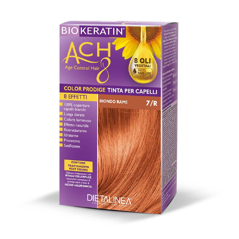 Biokeratin Ach8 Tinta Per Capelli Biondo Rame 7r