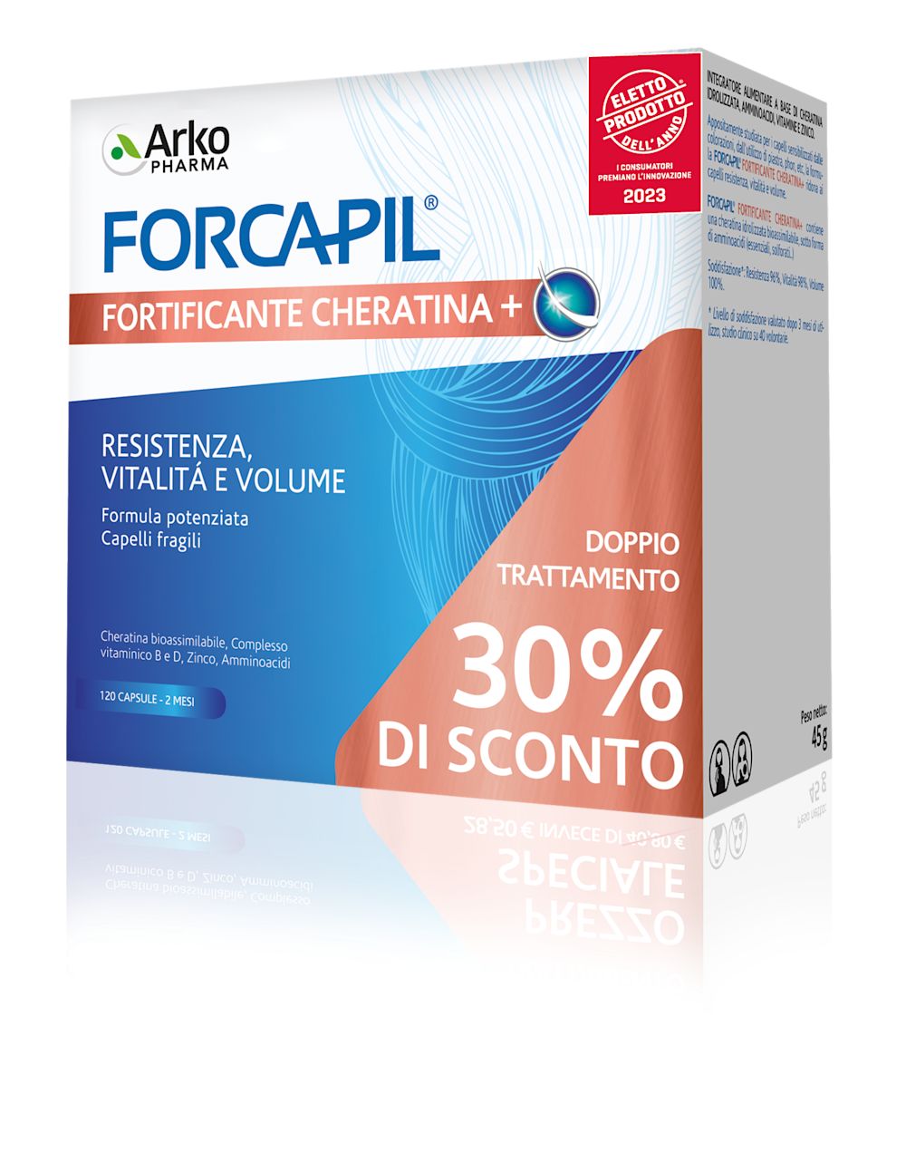 984800678 - Forcapil Fortificante Cheratina+ Integratore capelli e unghia 120 capsule - 4741311_2.jpg