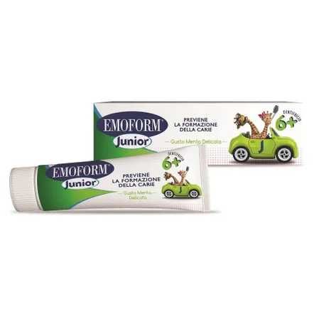 Emoform Junior Dentifricio Bambini 6+ Gusto Menta Delicata 75ml