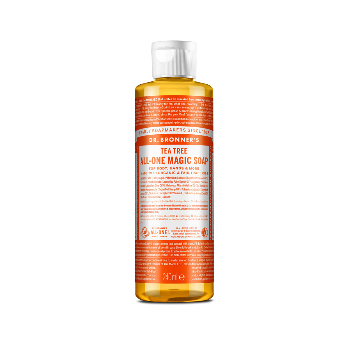 Dr. Bronner's 18 In 1 Liquid Soap Tea Tree 240ml