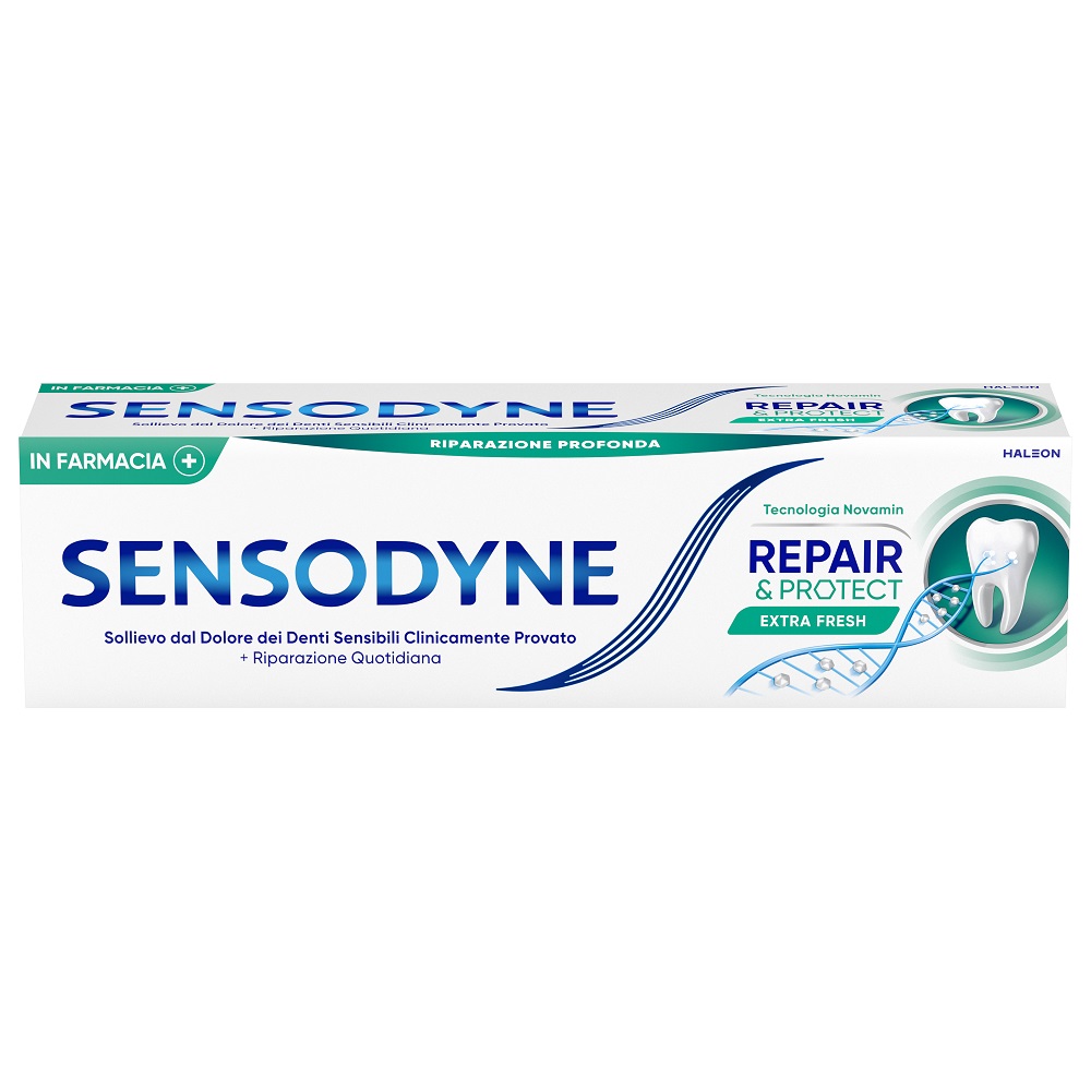 Sensodyne Repair E Protect Dentifricio giornaliero Denti Sensibili Extra Fresh 75ml