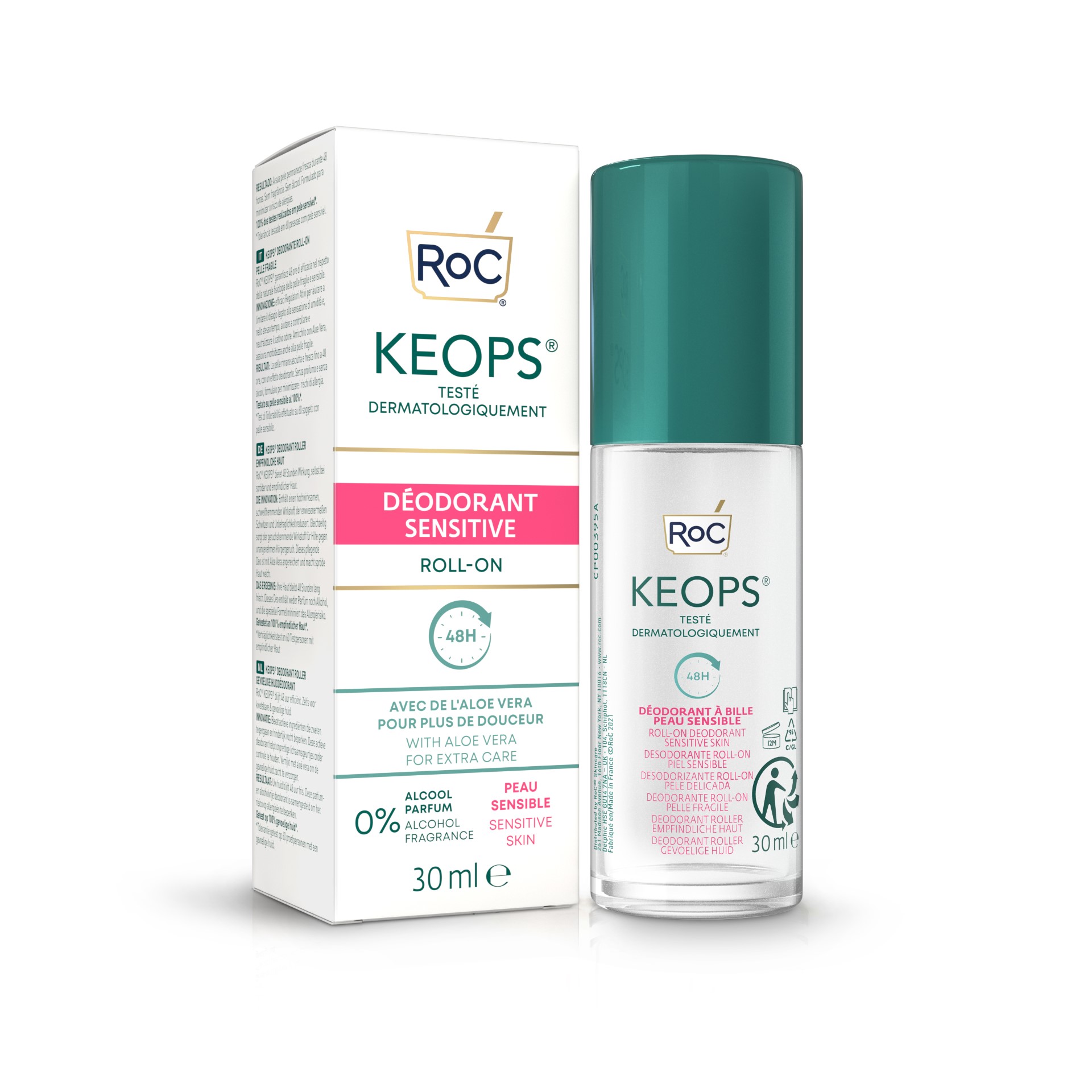 Roc Keops Deodorante Roll-on 48h Sensitive 30ml