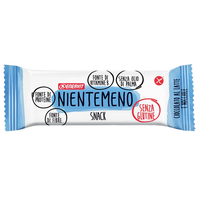 Enervit Nientemeno Snack Barretta Proteica Cioccolato Al Latte E ...