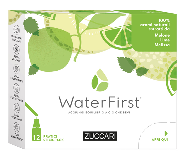 Zuccari Waterfirst Melone Lime Melissa 12 Stick Pack