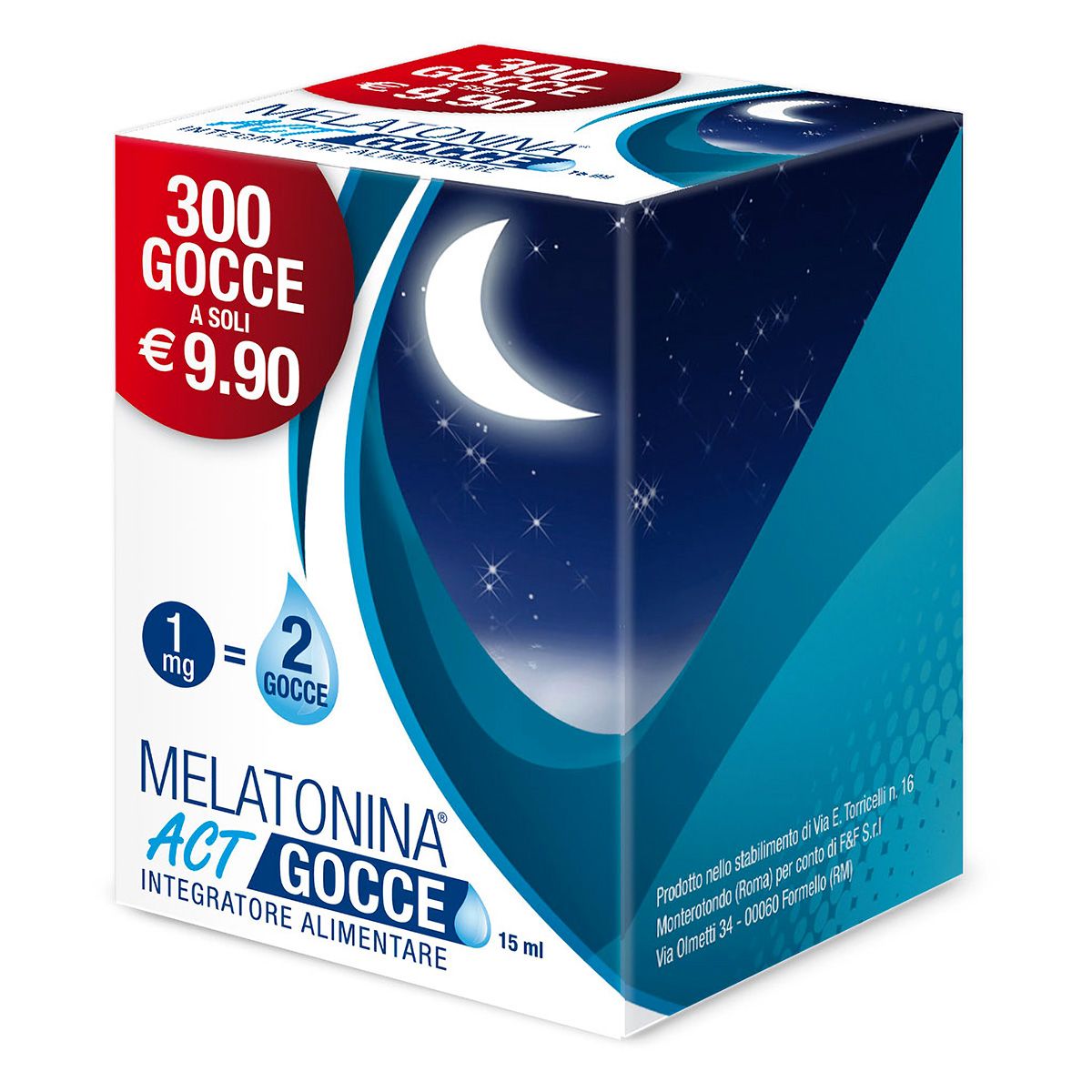 Melatonina Act Sonno Gocce 15 Ml, Integratore Per Ridurre Il Tempo D ...