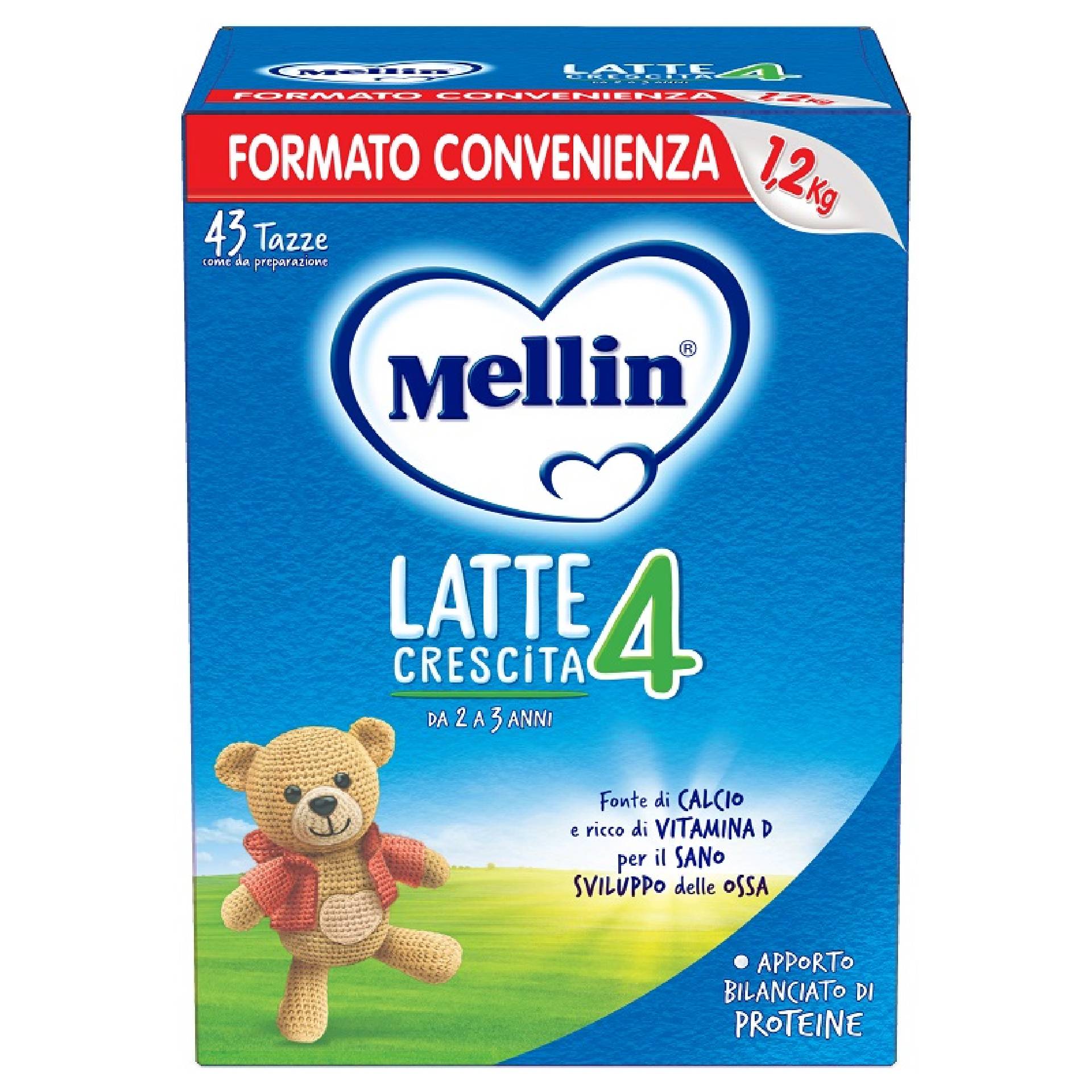 Mellin Latte Crescita 4 Dai 2 Ai 3 Anni 1,2kg