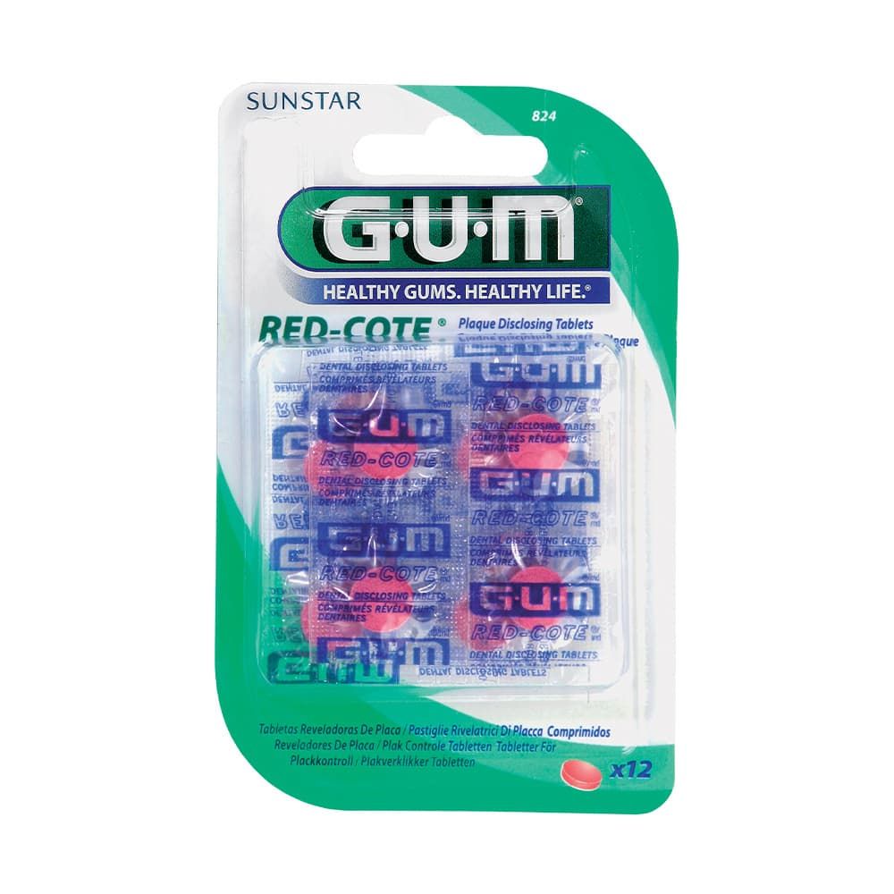 Gum Red-cote Rivela Placca 12 Pastiglie