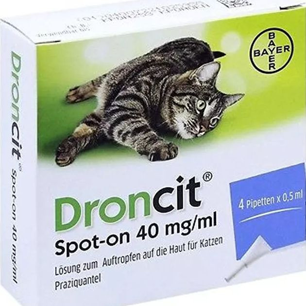 Droncit Spot-on Trattamento Antiparassitario 4 Tubetti 0,5ml