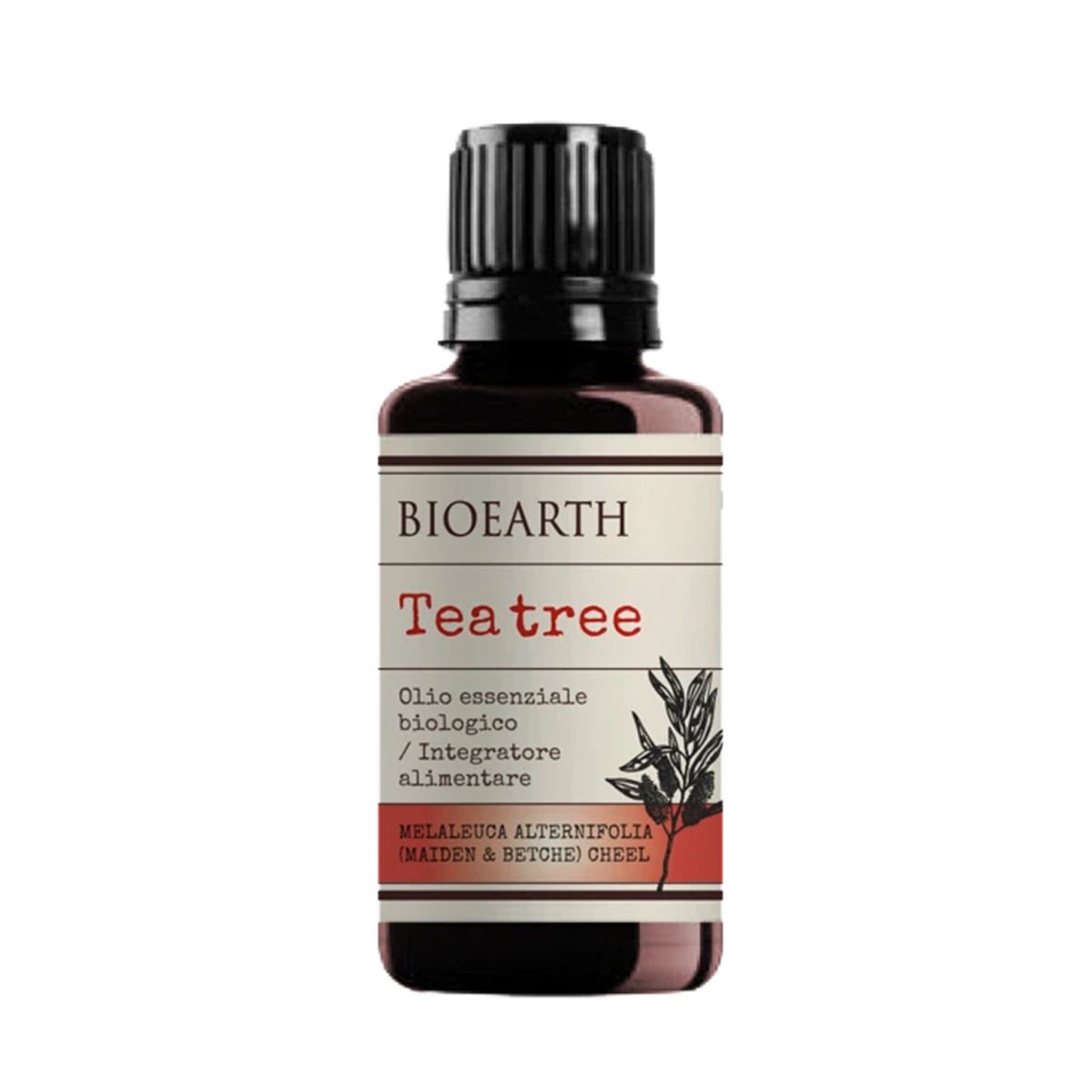 Bioearth Tea Tree Olio Essenziale Biologico Integratore Polivalente 30ml