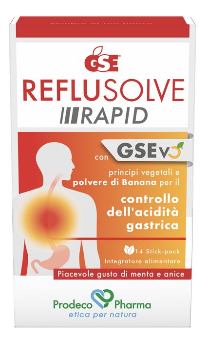 Gse Reflusolve Rapid Integratore Digestione 14 Stick