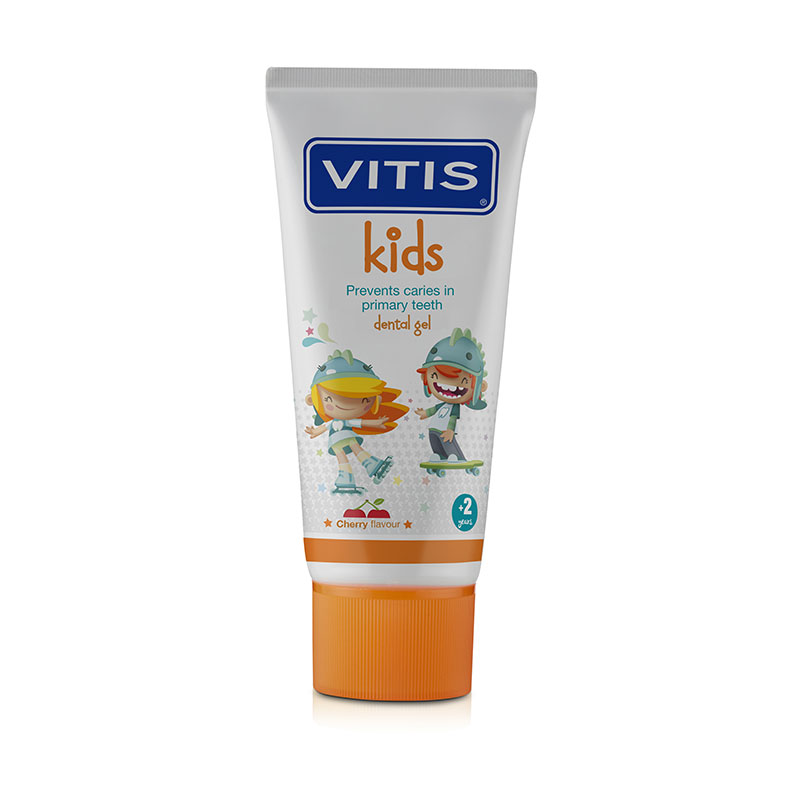 Vitis Kids Dentifricio Gel 2+ Anni Gusto Ciliegia 50ml