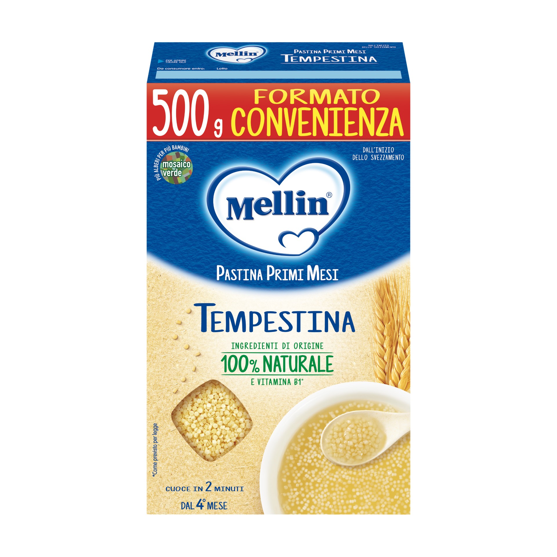 image - 974903458 - Pastina per bambini a base di farina di grano tenero, indicata dal 4° mese, da cuocere in acqua, brodo vegetale o di carne per 4 minuti. - 4869818_2.jpg