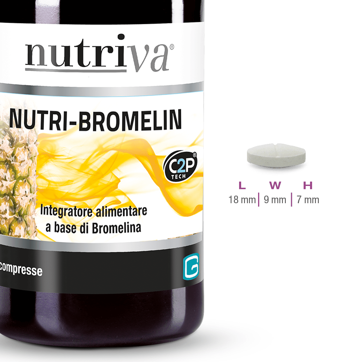 image - 922591211 - Nutriva Nutri Bromelin Integratore 30 compresse - 4718721_3.jpg