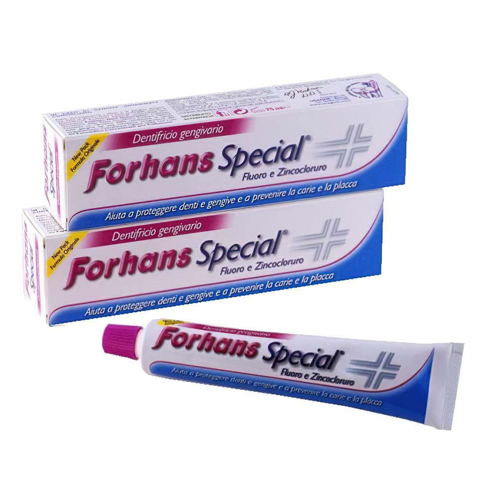 Forhans Special Dentifricio Fluoro E Zinco Cloruro 2x75ml