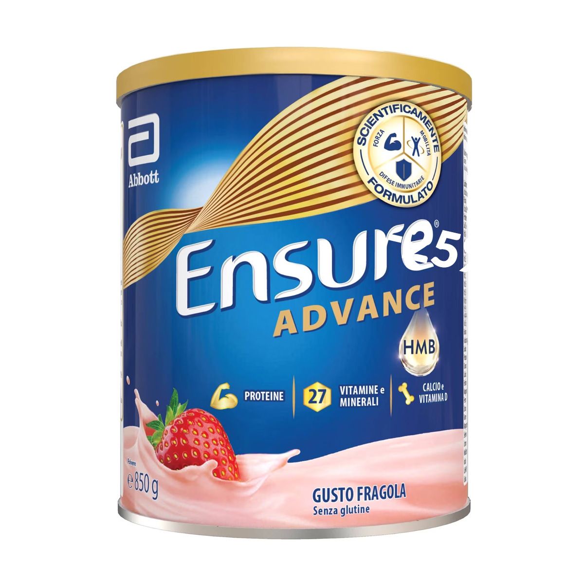 Ensure Advance Integratore Proteico Gusto fragola 850g