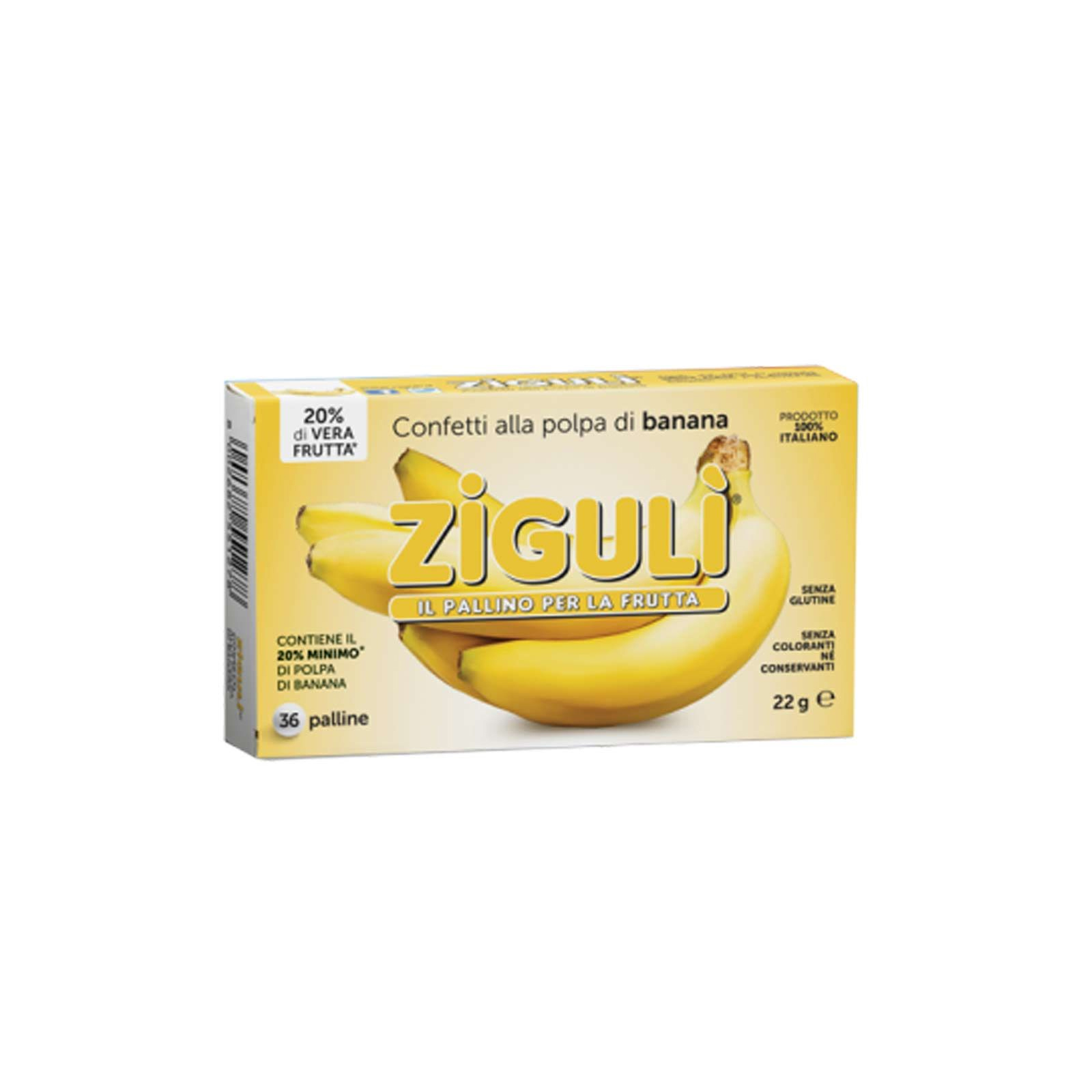 Zigulì Confetti Gusto Banana 36 Pezzi