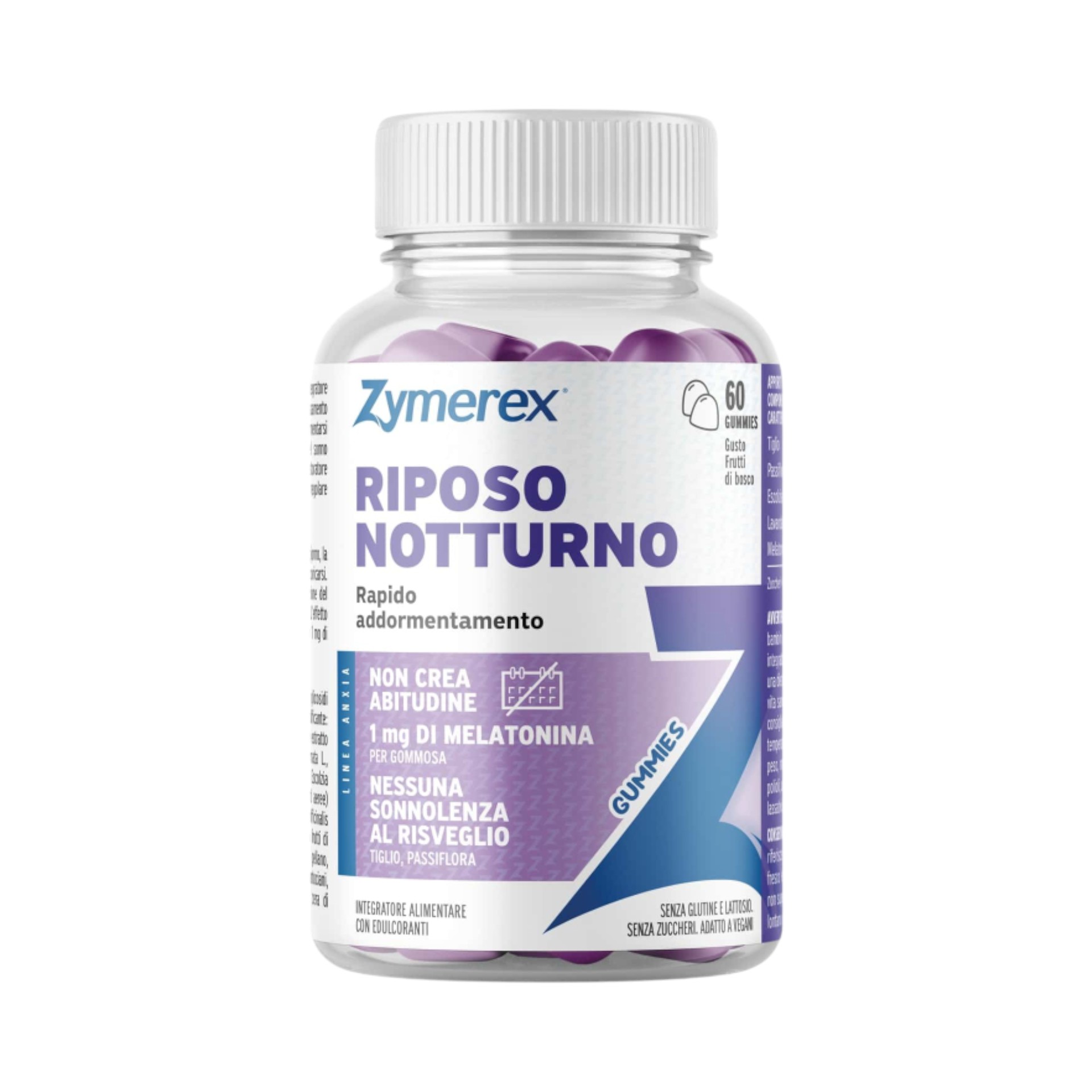 Zymerex Riposo Notturno Integratore Per Sonno Con Melatonina 60 Gommose