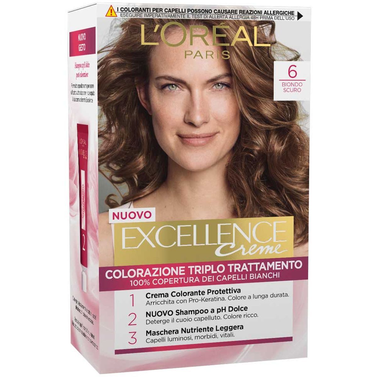 L'oreal Excellence Crème Colorazione Permanente 6 Biondo Scuro