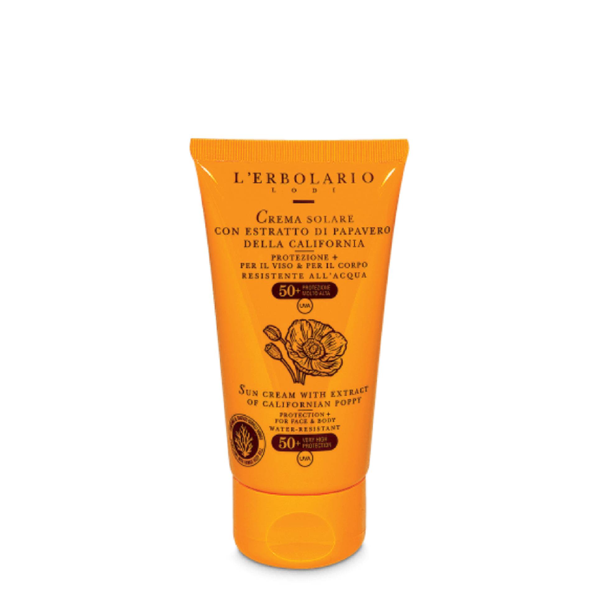 L'erbolario Crema Solare Estratto Di Papavero SPF 50 75ml