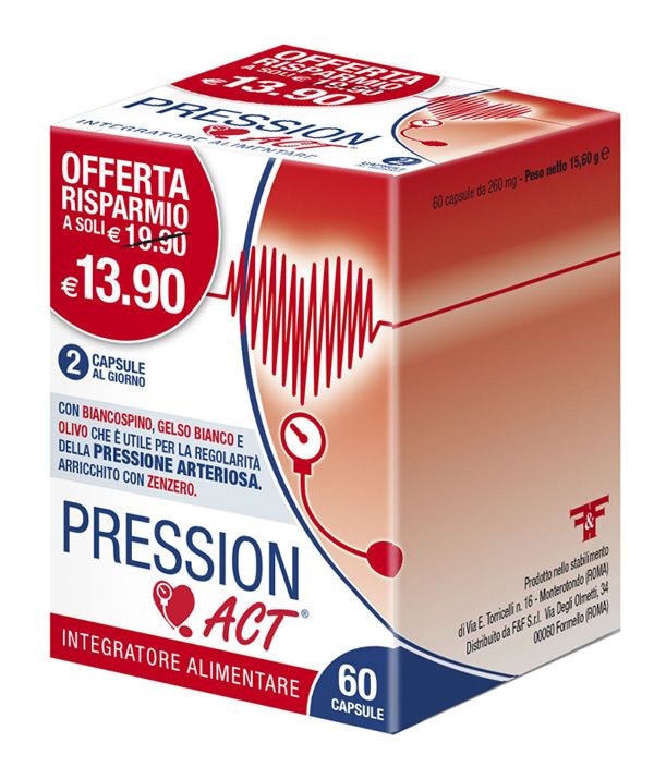 Pression Act Integratore Pressione Arteriosa 60 Capsule