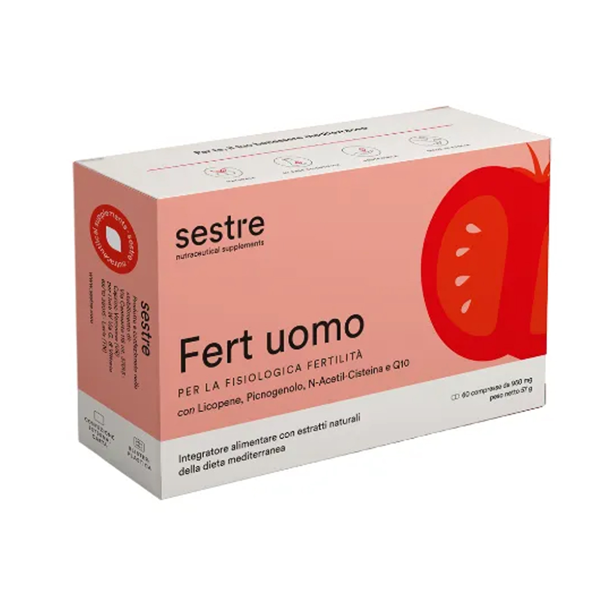 Fert Uomo Integratore Fertilità 60 Compresse