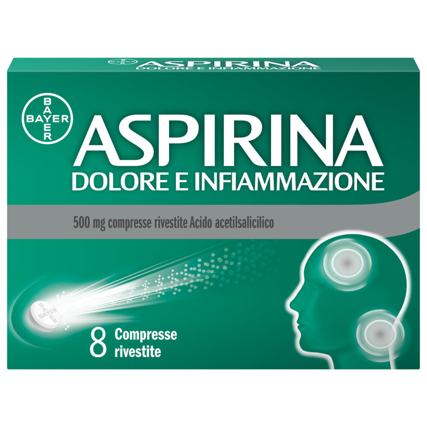 image - 041962010 - ASPIRINA DOLORE E INFIAMMAZIONE*8 cpr riv 500 mg - 7857622_1.jpg