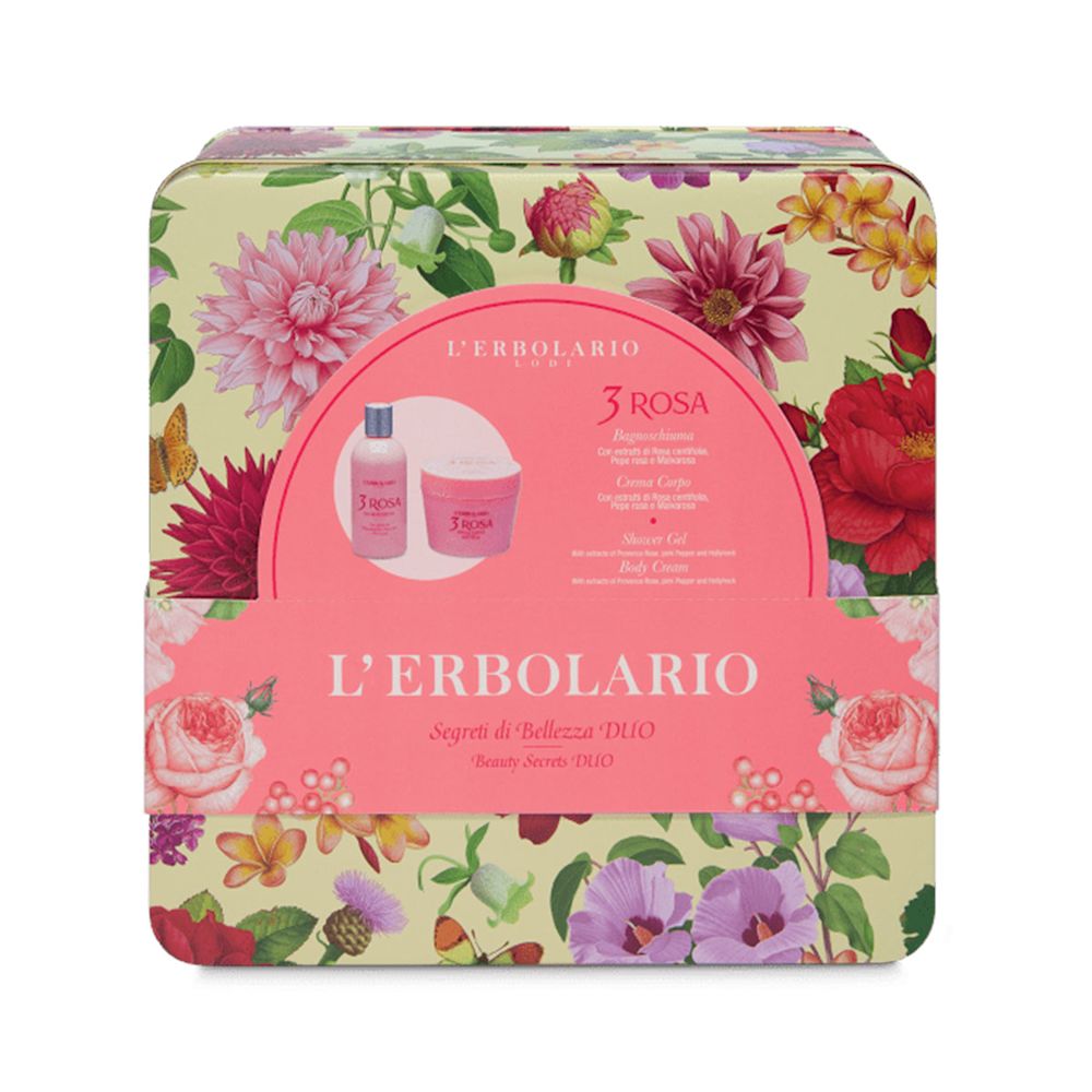 image - 987658883 - 3 ROSA SEGRETI DI BELLEZZA DUO 1 CREMA CORPO 200 ML + 1 BAGNOSCHIUMA 250 ML - 4745710_1.jpg