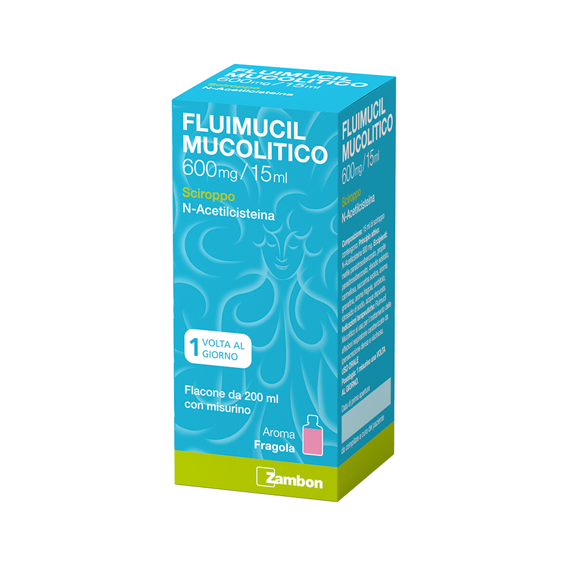 Fluimucil Mucolitico Sciroppo Gusto Gusto fragola 600mg/15ml