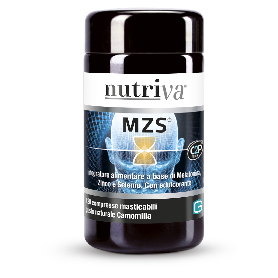 Nutriva Mzs Integratore Sonno E Relax Gusto Arancia 120 Compresse