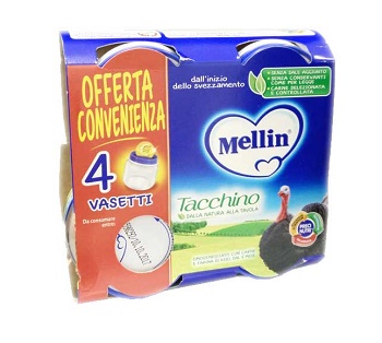 Mellin Omogeneizzato Tacchino 4x80g