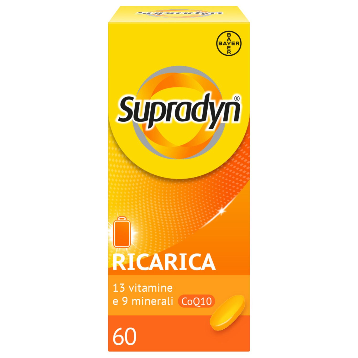 Supradyn Ricarica Integratore Multivitaminico Completo E Minerali Con Co-q10 60 Compresse
