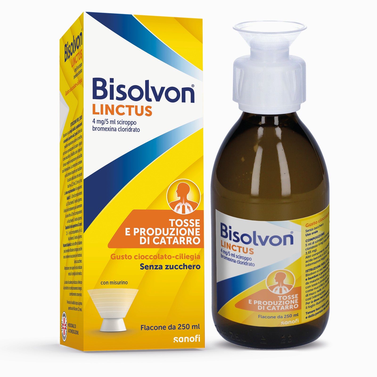 Bisolvon Linctus Sciroppo per tosse Grassa E Catarro 250ml