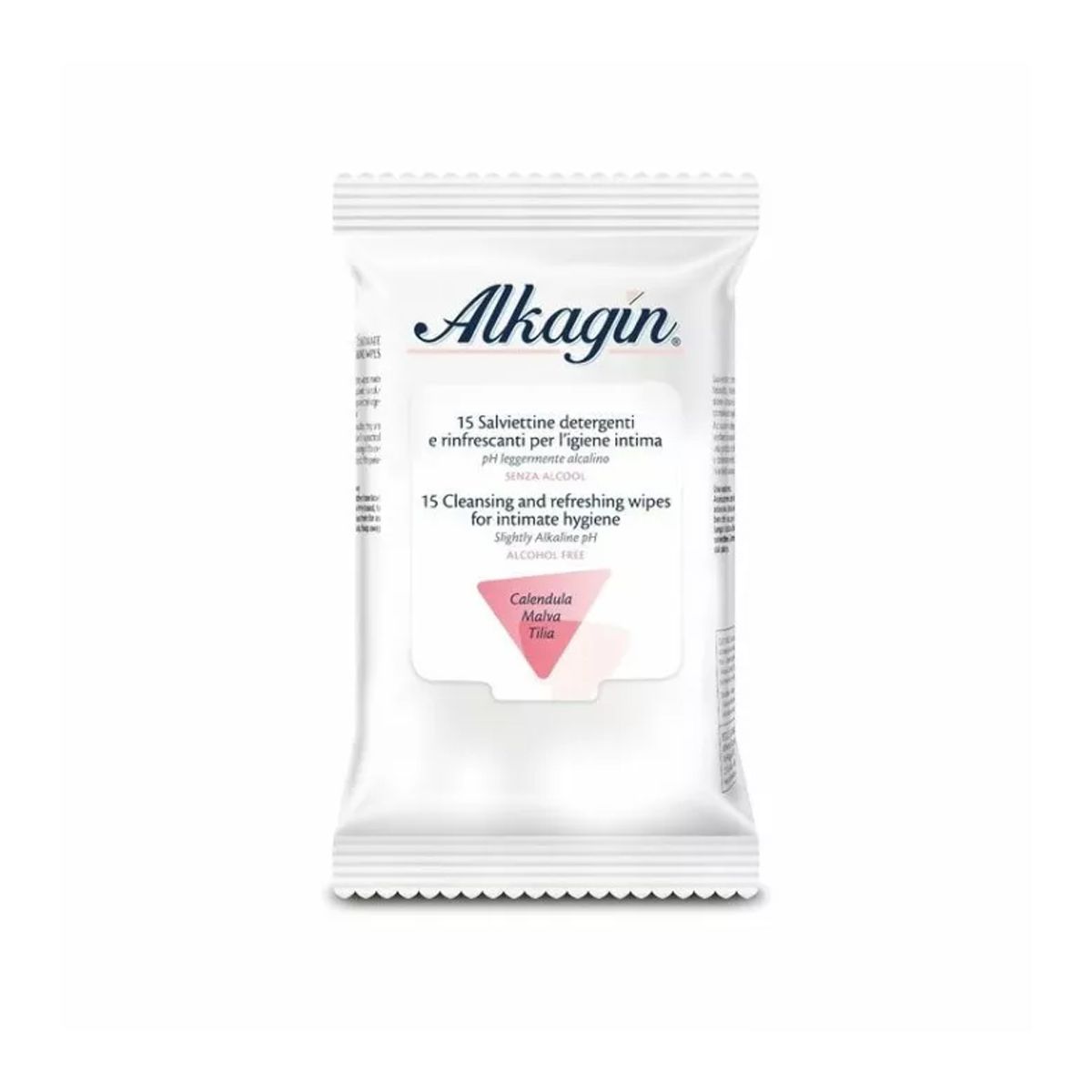 Alkagin Salviette Detergenti Igiene Intima 15 Pezzi