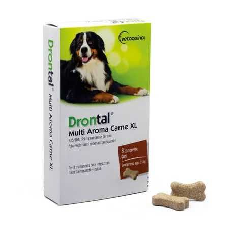 Drontal Multi Aroma Carne Antiparassitario Cani Taglia Xl 8 Compresse