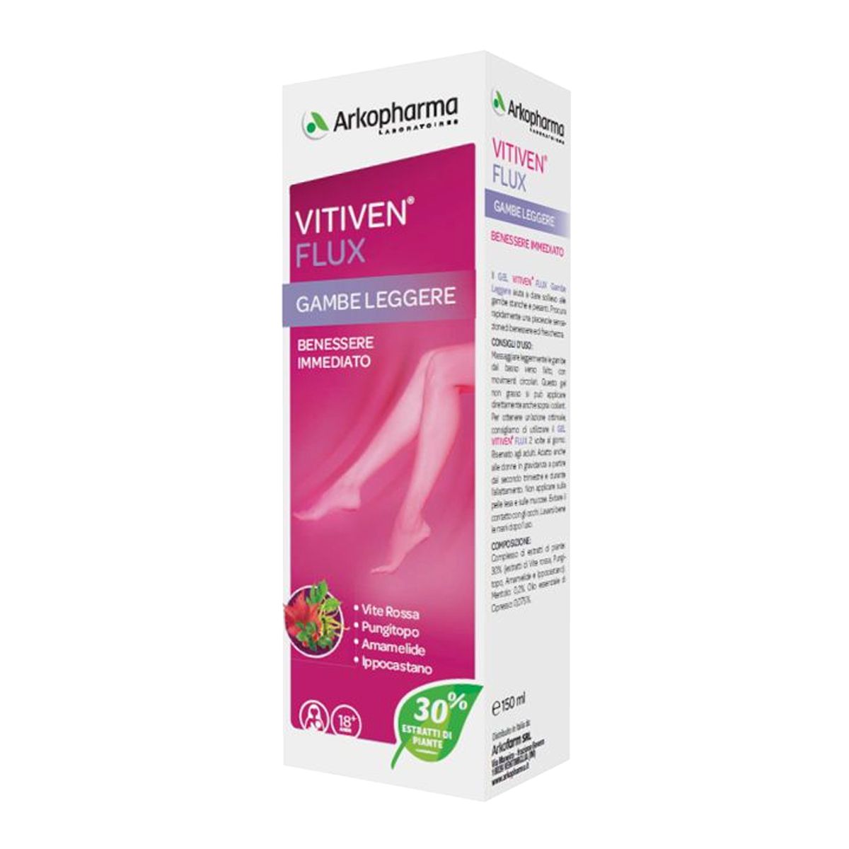 Arkopharma Vitiven Flux Gel Gambe Leggere 150ml