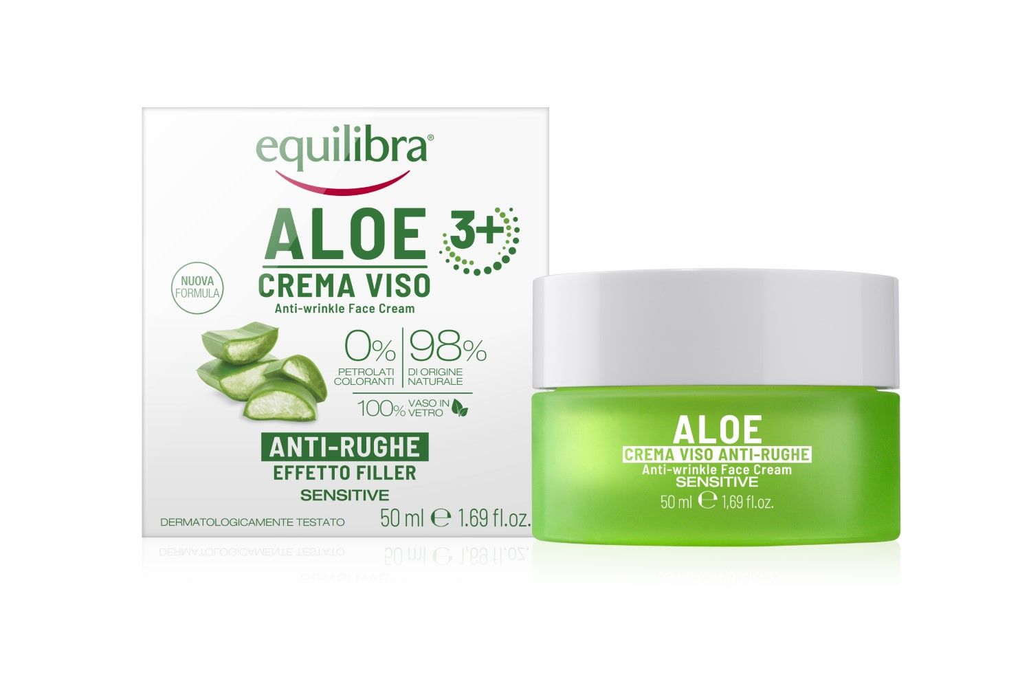 Equilibra Aloe Cr Viso Contro le rughe Effetto Filler 50ml