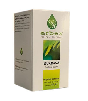 Erbex Guaranà 430mg 100 Capsule