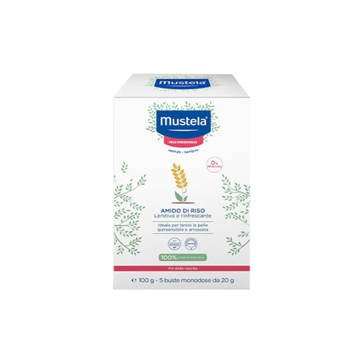 Mustela Amido Di Riso Bustine 5x25g