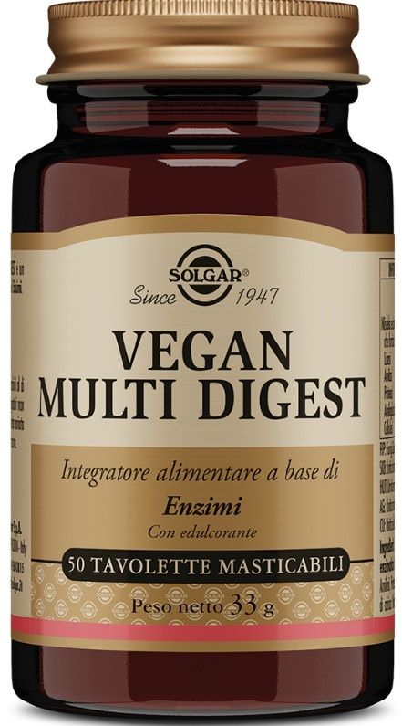 Solgar Vegan Multi Digest Integratore 50 Tavolette