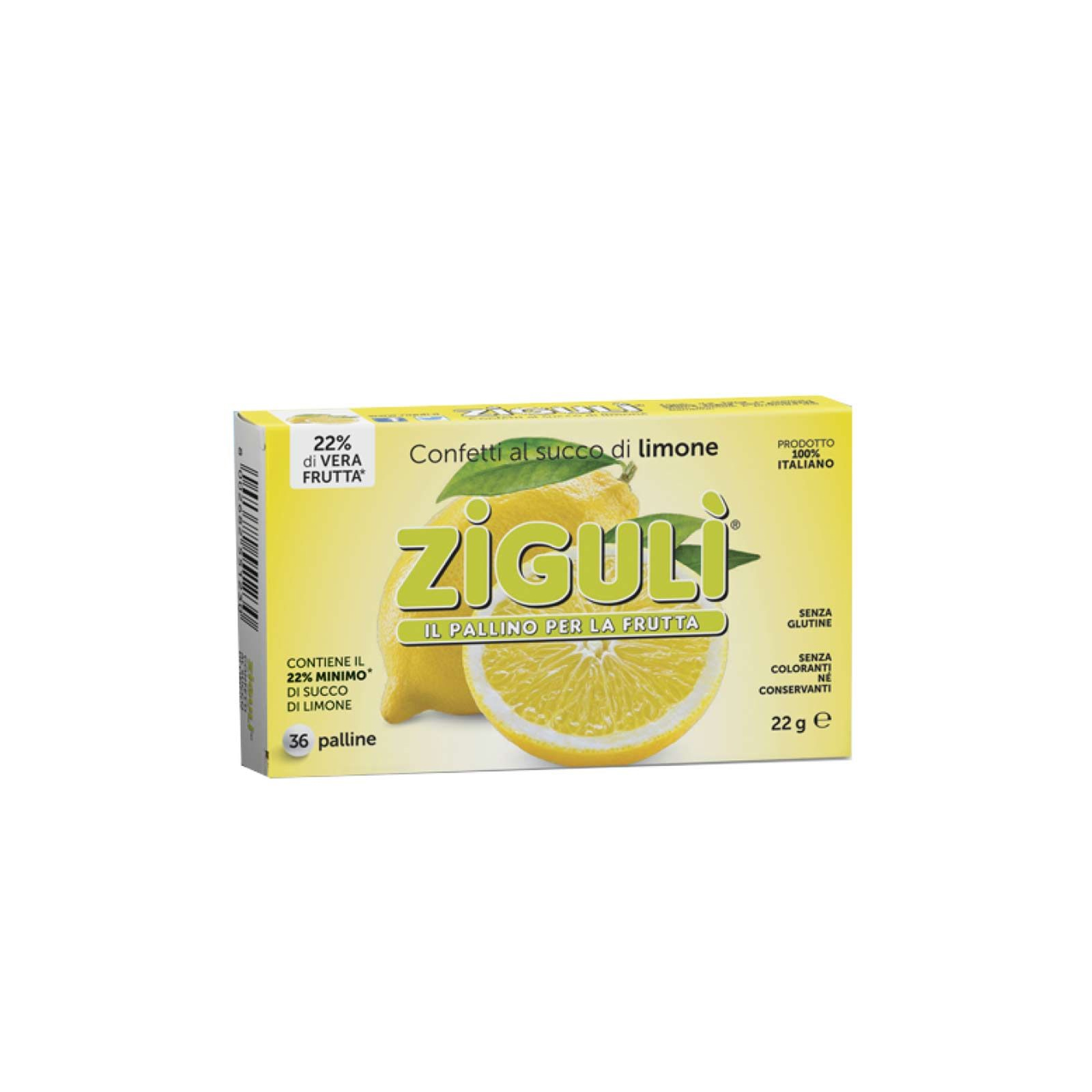 Zigulì Confetti Gusto Limone 36 Pezzi