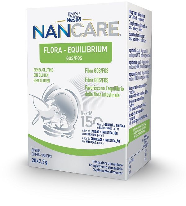 Nancare Flora Equilibrium integratore salute intestinale Bambini 20 Bustine